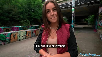 Public Agent student luvs getting her vagina penetrated hard by a stranger outdoors in Prague