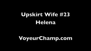 Upskirt Wifey 23 – Helena Price Flashing My Snatch In Public!