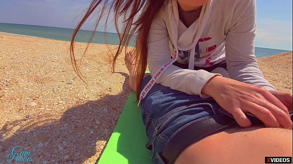 Stranger jizz in my undies on the beach Risky public Internal ejaculation