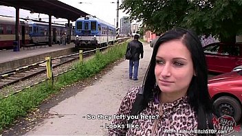 Bitch STOP – Big-chested teenie Nikola fucked outdoor