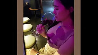 The hot japanese model doing advertisement shoot and bosoms pressed in a public place, toyed and fucked!