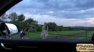 First-timer honey oral pleasure while driving Jenny Dark.2.1