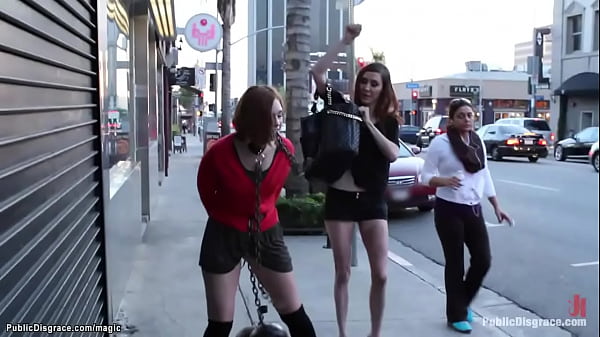 Dark-haired fucked in public restroom