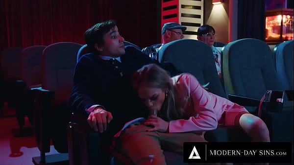 MODERN-DAY SINS – Pervy Teenagers Have PUBLIC SEX In Movie Theatre And GET CAUGHT! With Athena Faris