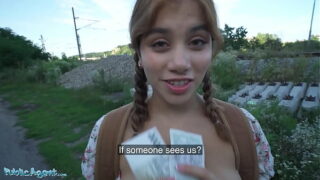 Public Agent Hot Thief Marina Gold Fucked in the Forest