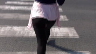 Woman go on the street