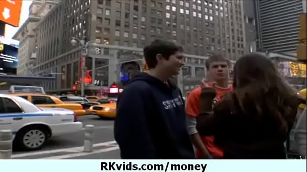 Desperate teenie naked in public and fucks to pay rent 2